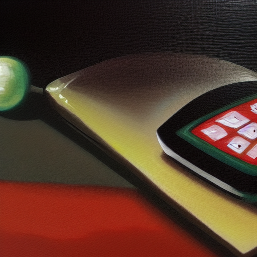 A close up of a phone sat on a bedside table.